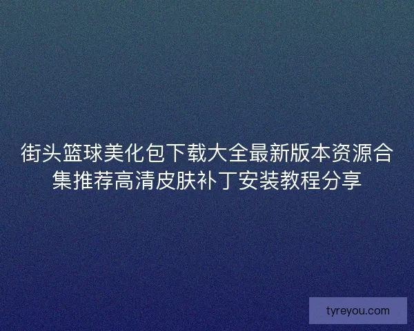 街头篮球美化包下载大全最新版本资源合集推荐高清皮肤补丁安装教程分享 街头篮球美化包下载大全最新版本资源合集推荐高清皮肤补丁安装教程分享